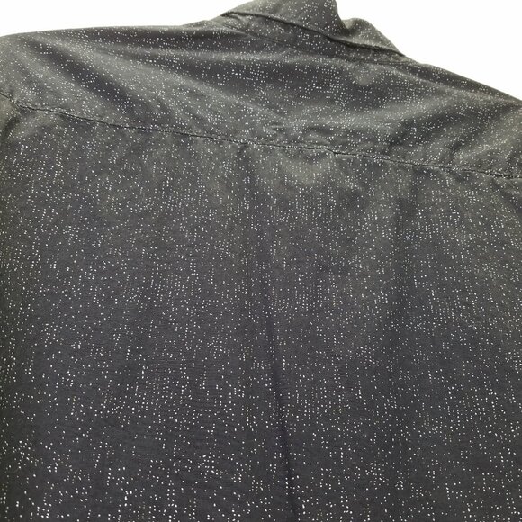 Robert Graham Button Up Shirt Mens XL Flip Cuff Classic Fit Night Sky Star Black - Picture 12 of 16